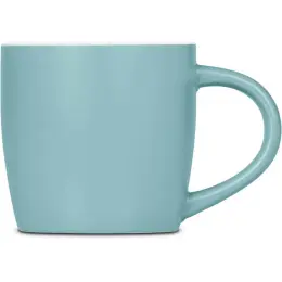 Serendipio Vogue Victoria Ceramic Coffee Mug Light Turquoise Side